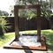 Rustik Corten Çelik Yağmur Perdesi Su Özelliği Metal Bahçe Süsleme