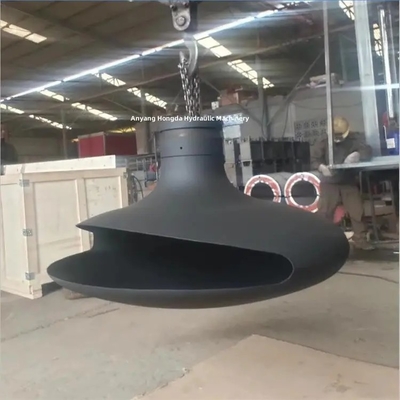 700mm Odun Yakma Karbon Çelik Asma Asma Tavan Şömine