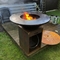 Kül Tablalı Kömür Odun Ateşli Corten Çelik Ateş Çukuru Izgarası