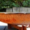 Backyard Patio için Paslı Kırmızı 100cm Corten Çelik Ateş Çukuru Barbekü