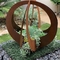 Bahçe Peyzaj için Dekoratif Açık Büyük Corten Metal Çiçek Yetiştiricilerinin