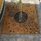 Lazer Kesim Corten Çelik Peyzaj Kare Ağaç Izgarası Bahçe Dekoratif