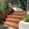 Önceden yıpranmış Corten Çelik Bahçe Basamakları Merdivenler 1000 mm ila 3000 mm genişlik