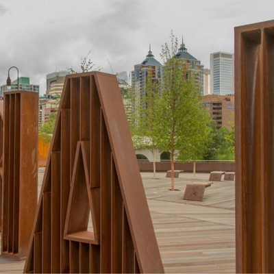 Metal Harf Corten Çelik Soyut Heykel