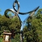 Bahçe Dekorasyonu için OEM Forge Circle Modern Paslanmaz Çelik Heykel